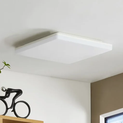 Prios Artin LED plafondlamp, hoekig, 33 cm
