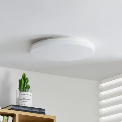 Prios Artin LED plafondlamp, sensor, rond, 33 cm
