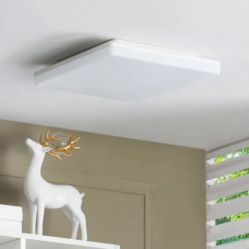 Prios Artin LED plafondlamp, hoekig, 28 cm
