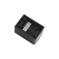 Prios buitenwandlamp Irfan rond zwart 10 cm