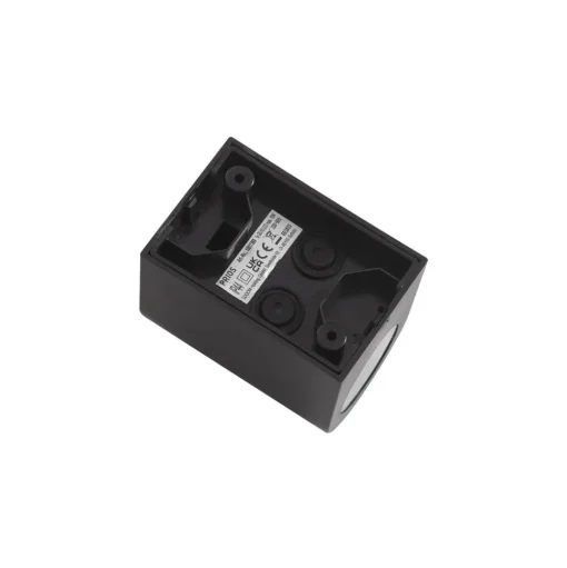 Prios buitenwandlamp Irfan rond zwart 10 cm