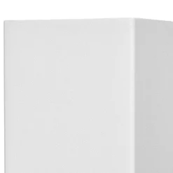 Prios buitenwandlamp Tetje, wit, hoekig, 16 cm
