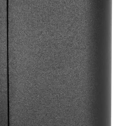 Prios buitenwandlamp Tetje, zwart, rond, sensor
