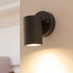 Prios buitenwandlamp Tulimar, 1-lamp, antraciet, metaal