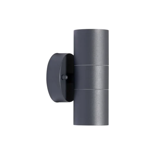Prios buitenwandlamp Tulimar, 2-lamps, antraciet, metaal