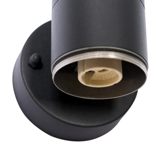 Prios buitenwandlamp Tulimar, 2-lamps, antraciet, metaal