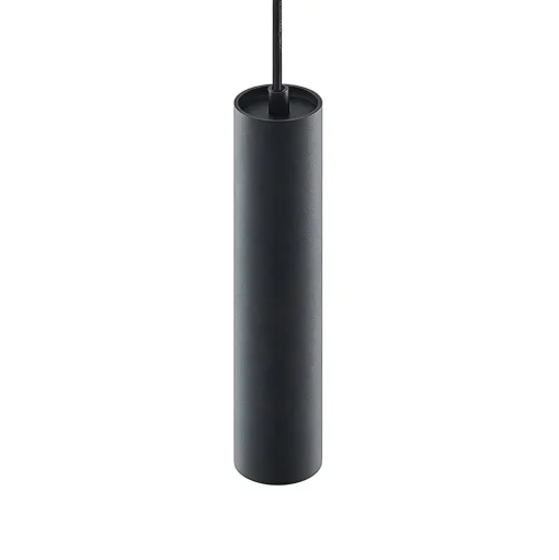 Prios hanglamp Neliyah, Ø 6 cm, zwart, metaal, GU10