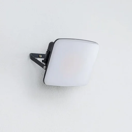 Prios LED buiten wandlamp Kaison, antraciet, 16 cm