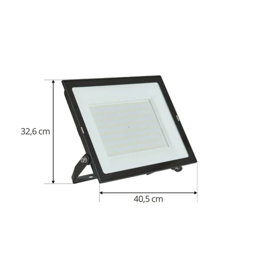 Prios LED buitenspot Maikel, 200W, 16000lm, metaal