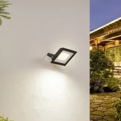 Prios LED buitenspot Maikel, 50W, 4000lm, metaal