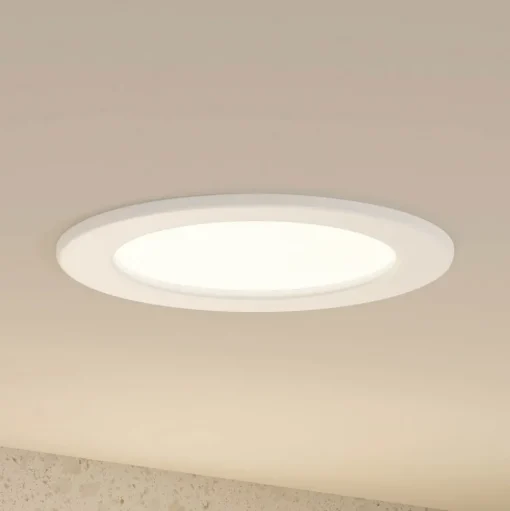 Prios LED inbouwlamp Cadance, wit, 17 cm, CCT, IP44