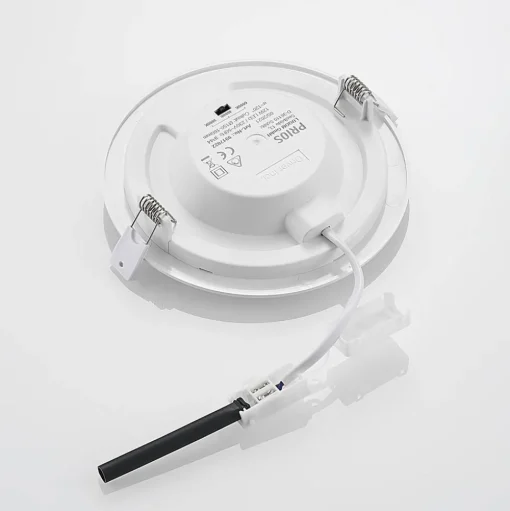 Prios LED inbouwlamp Cadance, wit, 17 cm, CCT, IP44