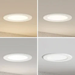 Prios LED inbouwlamp Cadance, wit, 17 cm, set van 10, CCT