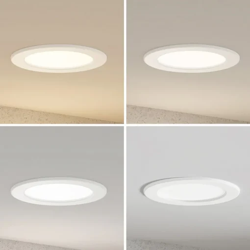Prios LED inbouwlamp Cadance, wit, 17 cm, set van 10, CCT