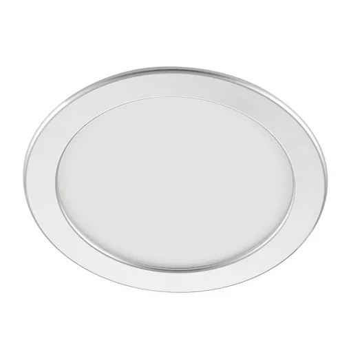 Prios LED inbouwlamp Cadance, zilver, 22 cm, CCT, IP44
