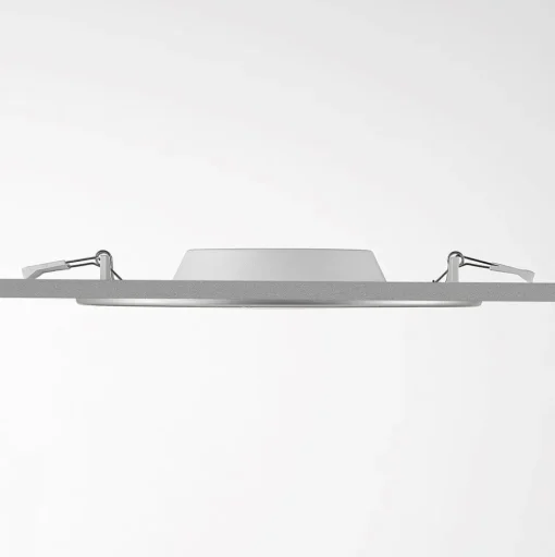 Prios LED inbouwlamp Cadance, zilver, 22 cm, CCT, IP44