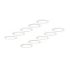 Prios LED inbouwlamp Cadance, wit, 22 cm, set van 10, CCT