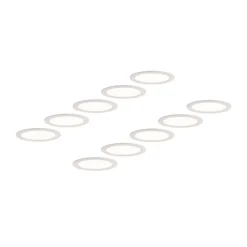 Prios LED inbouwlamp Cadance, wit, 22 cm, set van 10, CCT