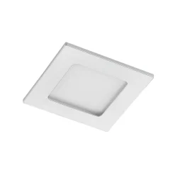 Prios LED inbouwlamp Helina, zilver, 11,5 cm, dimbaar