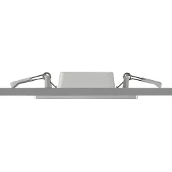 Prios LED inbouwlamp Helina, zilver, 11,5 cm, dimbaar