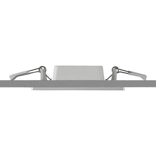 Prios LED inbouwlamp Helina, zilver, 11,5 cm, dimbaar