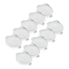 Prios LED inbouwlamp Rida, set van 10, wit, 15 cm, CCT, IP44