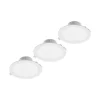 Prios LED inbouwlamp Rida, 3 stuks, wit, 23 cm, 25W, CCT, IP44