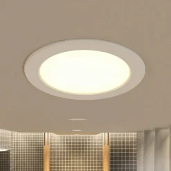 Prios LED inbouwlamp Rida, 3 stuks, wit, 23 cm, 25W, CCT, IP44