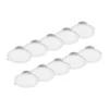 Prios LED inbouwlamp Rida, 10st, wit, 23cm, 25W, CCT, IP44