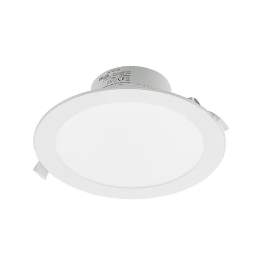 Prios LED inbouwlamp Rida, 10st, wit, 23cm, 25W, CCT, IP44