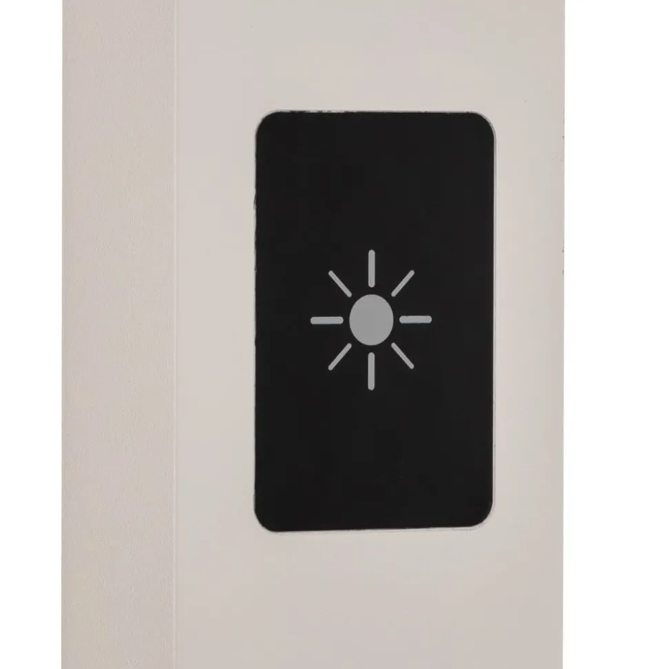 Prios LED kantoor vloerlamp Taronis, wit, 195 cm, dimbaar