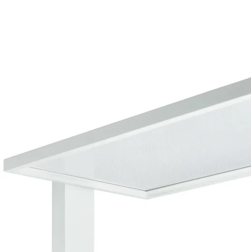 Prios LED kantoor vloerlamp Taronis, zilver, 195 cm, dimbaar