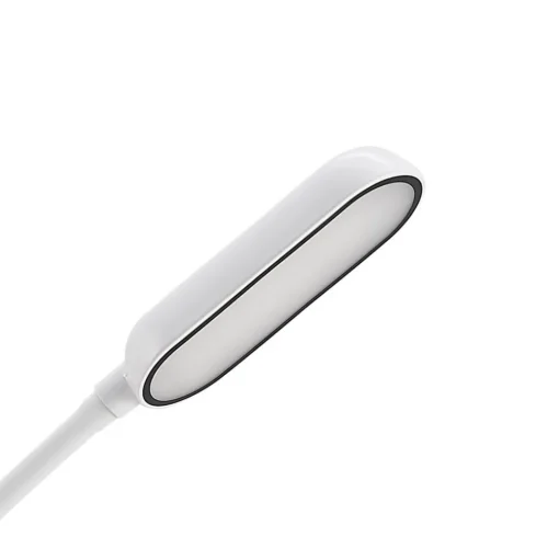 Prios LED klemlamp Najari, hoogte 51 cm, wit, oplaadbare batterij, USB