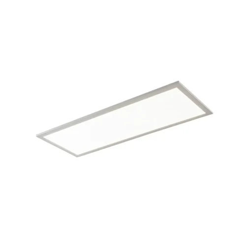 Prios LED paneel Gelora, 80 cm, 4.000 K, zilverkleurig, aluminium