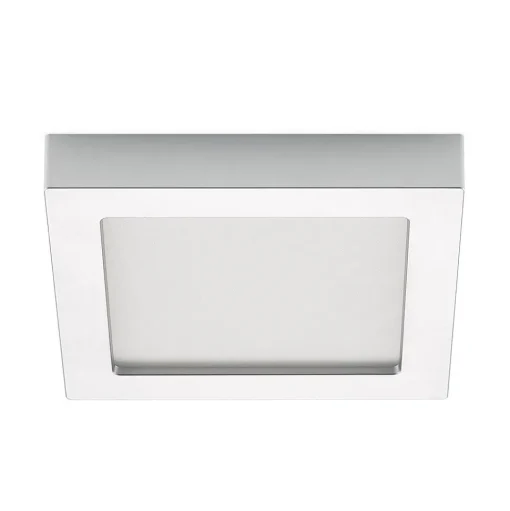 Prios LED plafondlamp Alette, zilver, 22.7cm, 24W, dimbaar