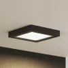 Prios LED plafondlamp Alette, zwart, 18 W, CCT, dimbaar