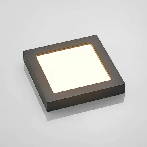 Prios LED plafondlamp Alette, zwart, 18 W, CCT, dimbaar