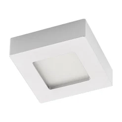 Prios LED plafondlamp Alette, zilver, 12,2 cm, dimbaar