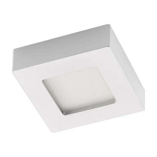Prios LED plafondlamp Alette, zilver, 12,2 cm, dimbaar
