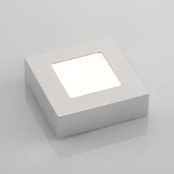 Prios LED plafondlamp Alette, zilver, 12,2 cm, dimbaar