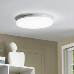 Prios LED plafondlamp Artin, Ø 28 cm, wit, CCT, IP65