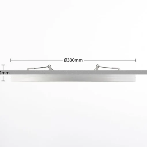 Prios LED plafondlamp Aureka, set van 3, sensor, Ø 33 cm, wit