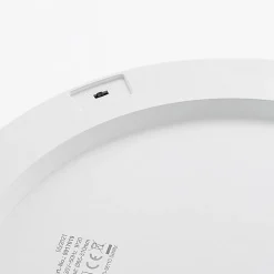 Prios LED plafondlamp Aureka, set van 2, sensor, Ø 33 cm, wit