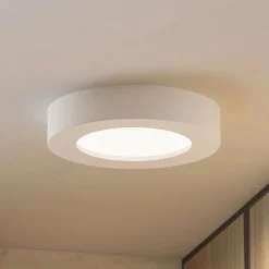 Prios LED plafondlamp Edwina, wit, 18 cm, CCT, IP44