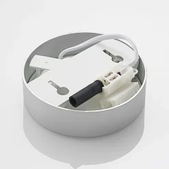 Prios LED plafondlamp Edwina, zilver, 12 cm, CCT, IP44