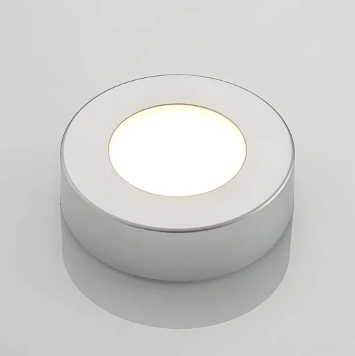 Prios LED plafondlamp Edwina, zilver, 12 cm, set van 3