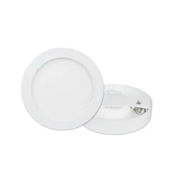 Prios LED plafondlamp Edwina, wit, 23 cm, set van 10
