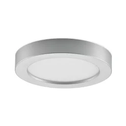 Prios LED plafondlamp Edwina, zilver, 23 cm, set van 10