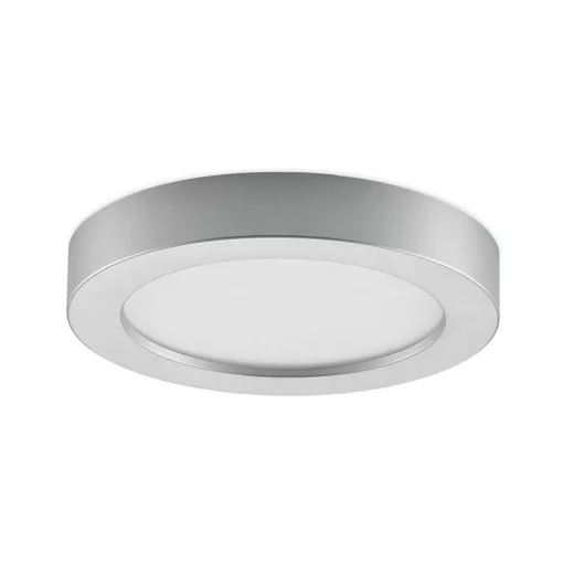 Prios LED plafondlamp Edwina, zilver, 23 cm, set van 10