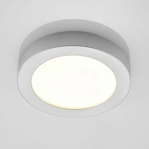 Prios LED plafondlamp Edwina, zilver, 23 cm, set van 10